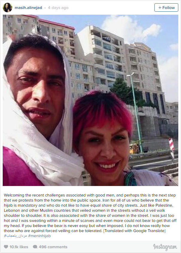 Iranian Men Wear Hijab To Fight For Women’s Rights In Iran