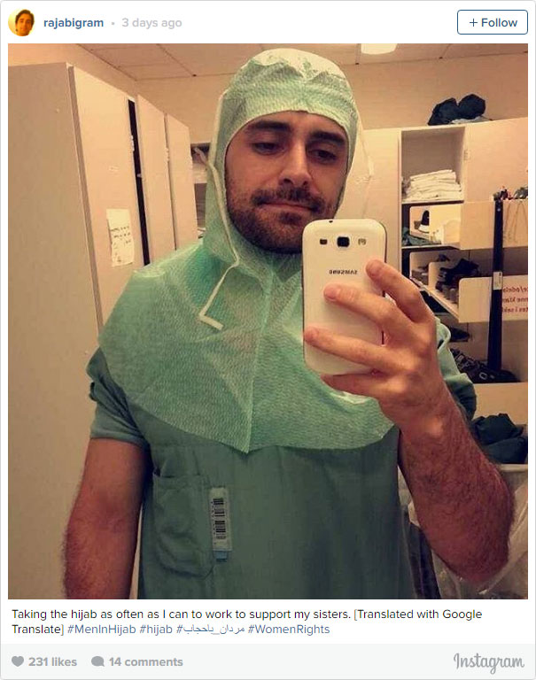 Iranian Men Wear Hijab To Fight For Women’s Rights In Iran