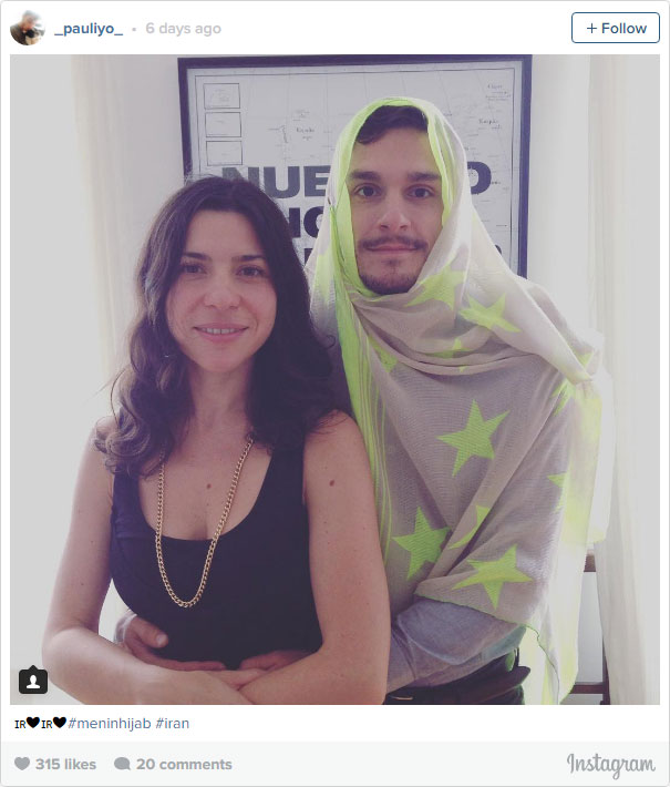 Iranian Men Wear Hijab To Fight For Women’s Rights In Iran