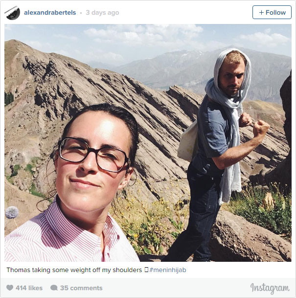 Iranian Men Wear Hijab To Fight For Women’s Rights In Iran