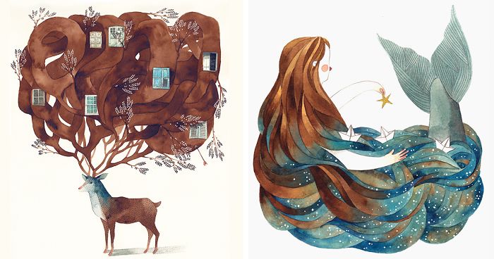 My Case Has 11 Different Watercolor Blues