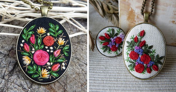 My Hand-Embroidered Jewelry