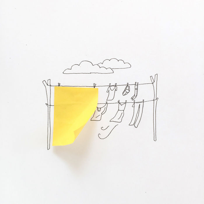 I Created Hundreds Of Witty, Miniature Drawings Around Tiny Everyday Objects