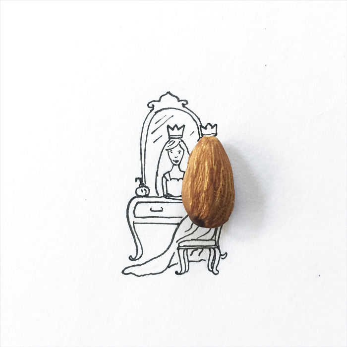I Created Hundreds Of Witty, Miniature Drawings Around Tiny Everyday Objects