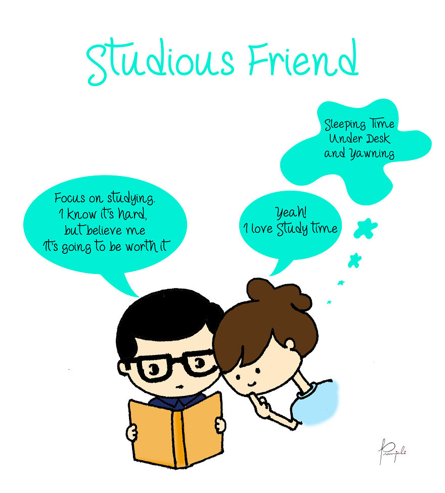 I Have Made Illustrations On Types Of Friends We All Have