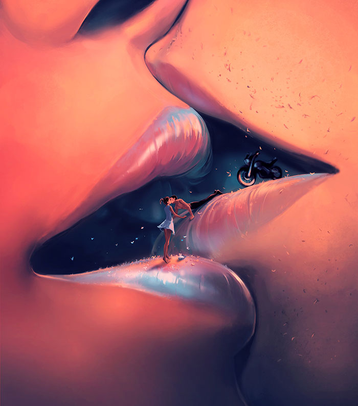 French Artist Creates Surreal Fantasy Universes Inspired By Hayao Miyazaki And Tim Burton