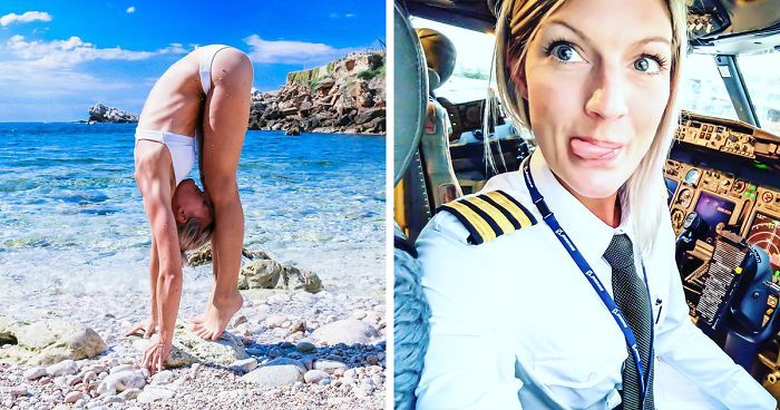 This Swedish Pilot Does Yoga Around The World And Her Selfies Are Taking Internet By Storm