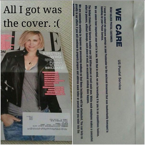 The Usps Driver Had A Thing For Elle. Not Once Did I Get A Complete Magazine While Living There