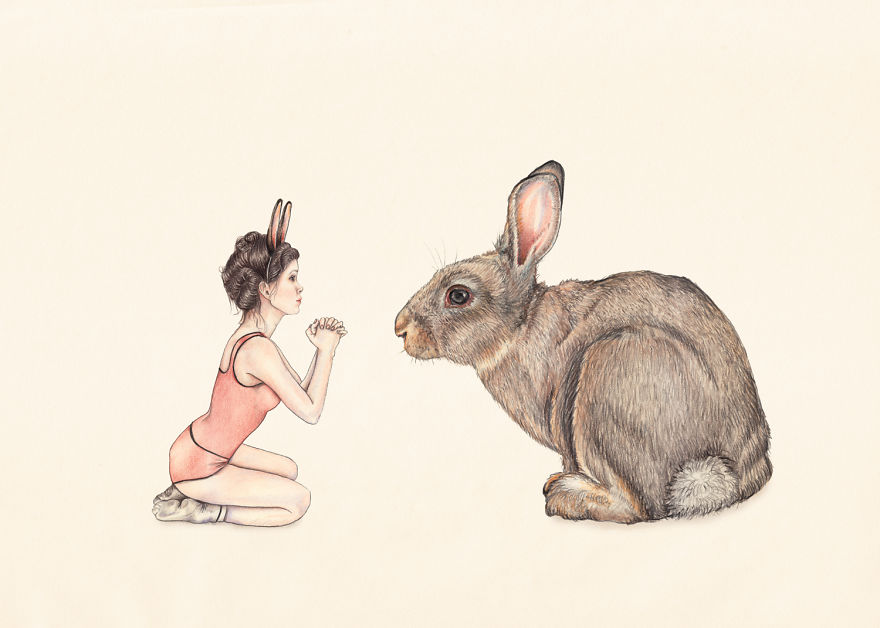 I Explore The Line Between Beautiful And Disturbing In My Drawings