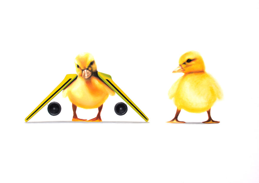 The Future Of Edward The Duck - Caught In Oil Paintings