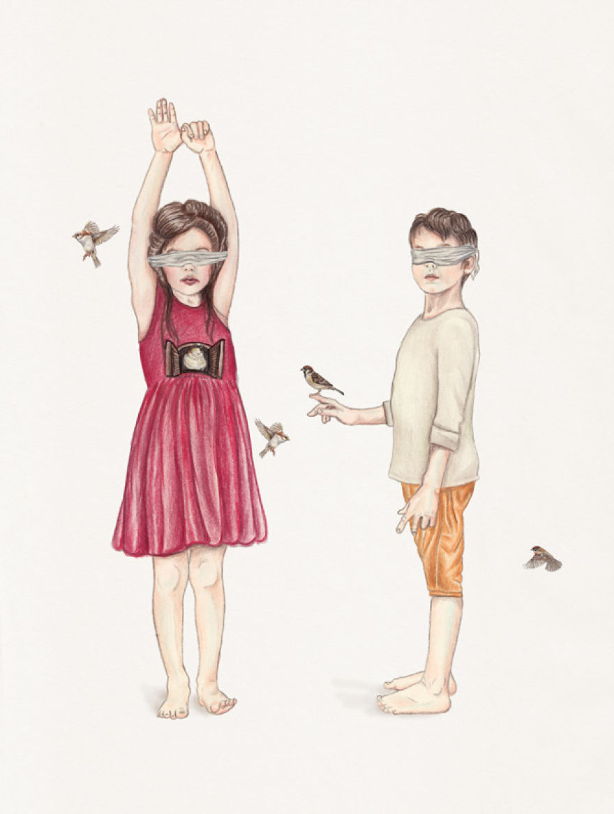 I Explore The Line Between Beautiful And Disturbing In My Drawings