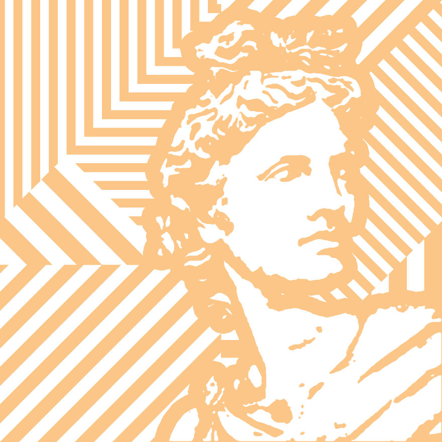 I Turn Greek God Sculptures Into Colourful Geometric Pop-art Portraits