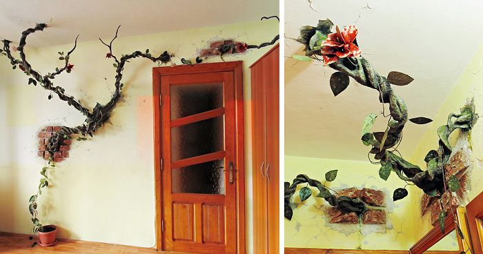 I ‘Plant’ Trees In People’s Homes And Bring Animals To Life