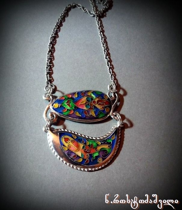 Georgian Artist Makes Beautiful And Creative Cloisonne Enamel Jewelry And Souvenirs (all Handmade) Georgian Artist Makes Beautiful And Creative Cloisonne Enamel Jewelry And Souvenirs (all Handmade)