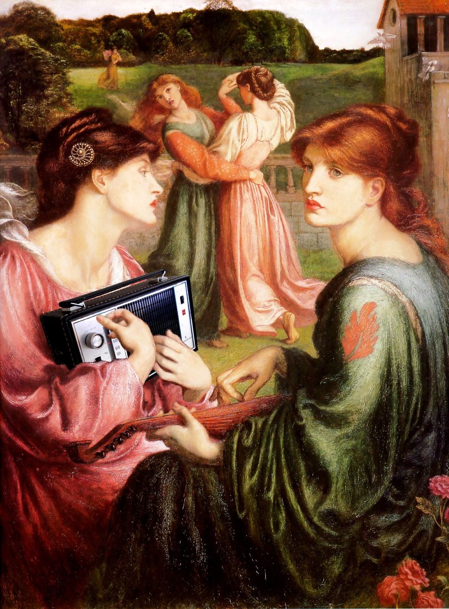 I Repurpose Classical Paintings