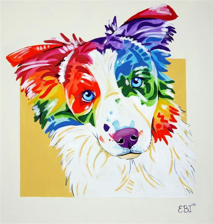 I Paint Colourful Animal Portraits With A Twist