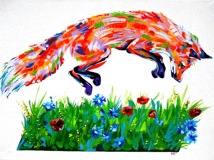 I Paint Colourful Animal Portraits With A Twist