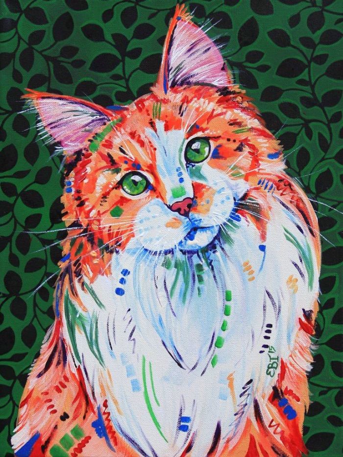 I Paint Colourful Animal Portraits With A Twist