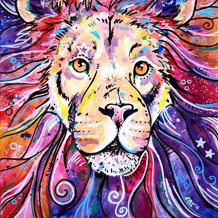 I Paint Colourful Animal Portraits With A Twist