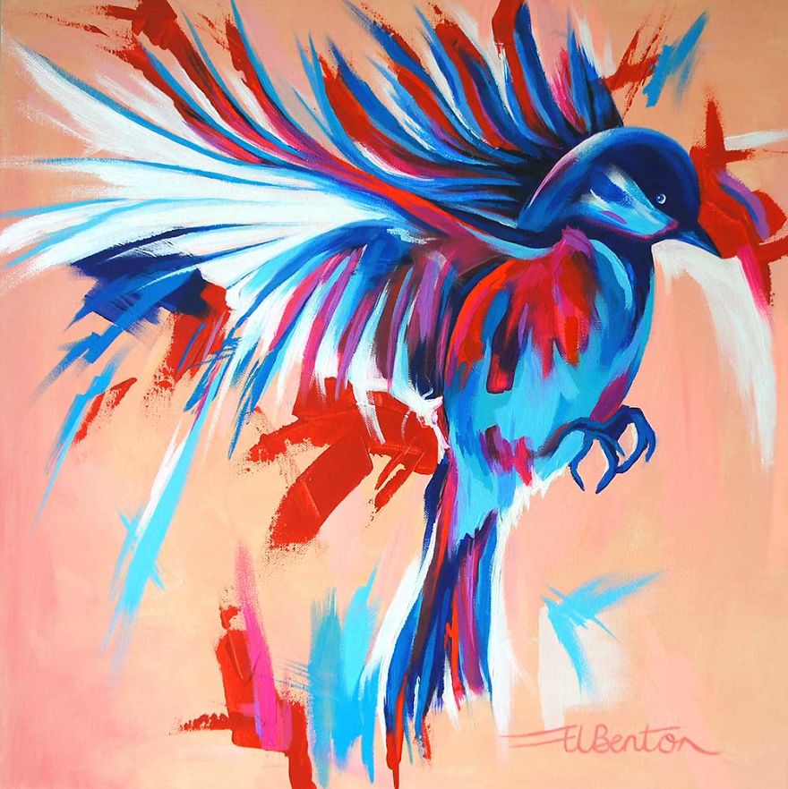 I Layer Up Colors Without Much Planning To Create These Vibrant Portraits Of Animals And People