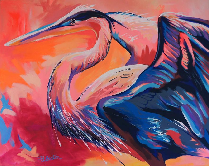 I Layer Up Colors Without Much Planning To Create These Vibrant Portraits Of Animals And People