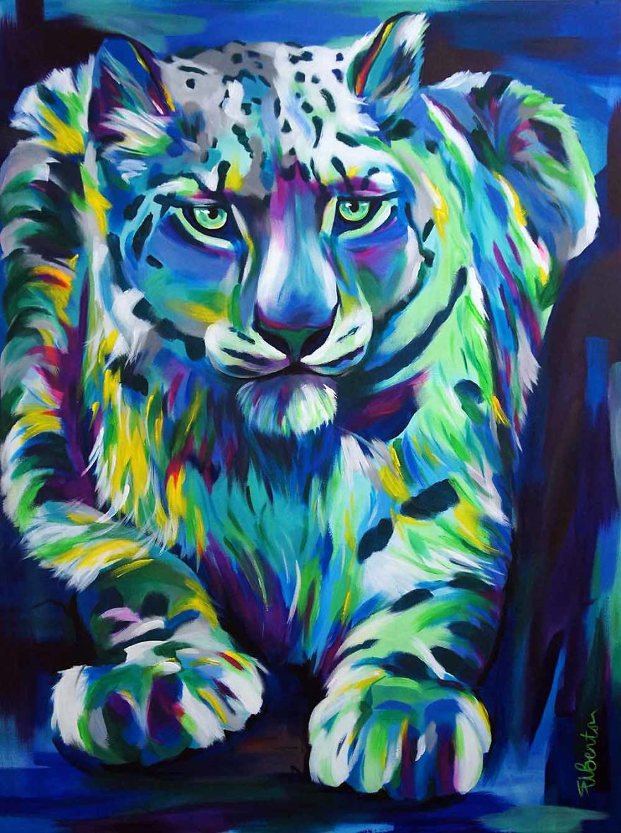 I Layer Up Colors Without Much Planning To Create These Vibrant Portraits Of Animals And People I Layer Up Colors Without Much Planning To Create These Vibrant Portraits Of Animals And People