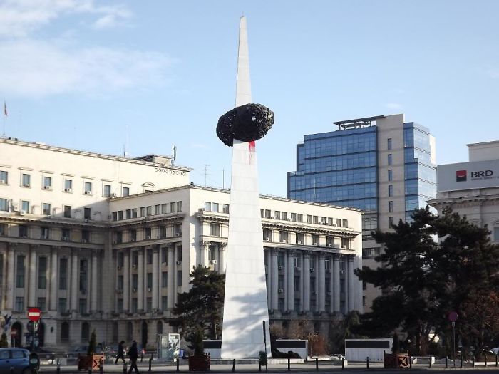 Bucharest ,romania , Revolution Square . This Must Be An Potato