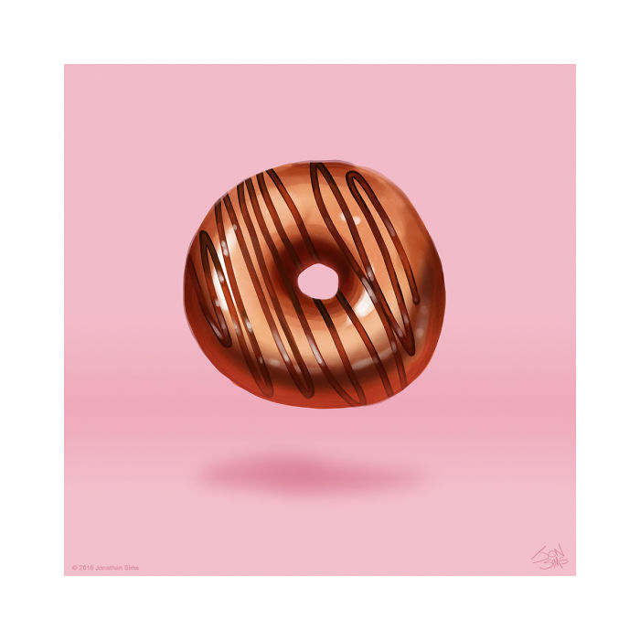 Cutesy Donuts: My Digital Drawings Of Angelic Artisanal Donuts