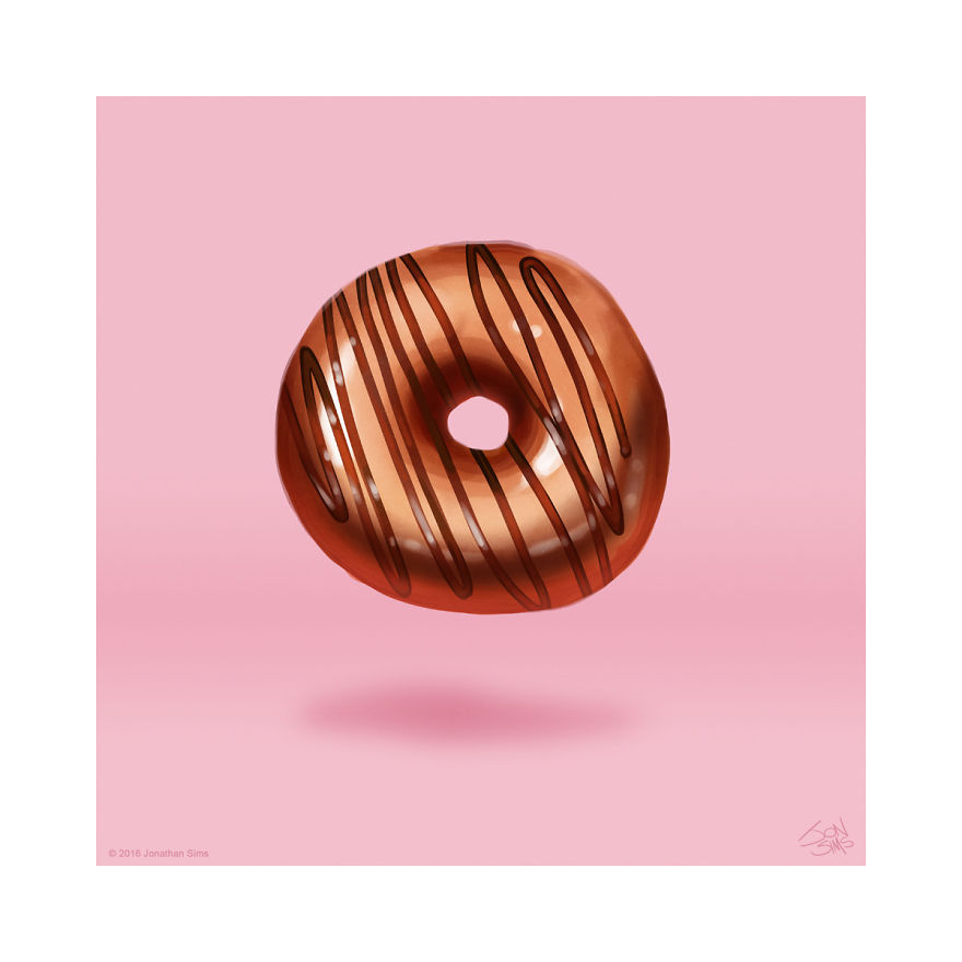 Cutesy Donuts: My Digital Drawings Of Angelic Artisanal Donuts