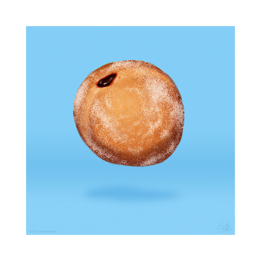 Cutesy Donuts: My Digital Drawings Of Angelic Artisanal Donuts