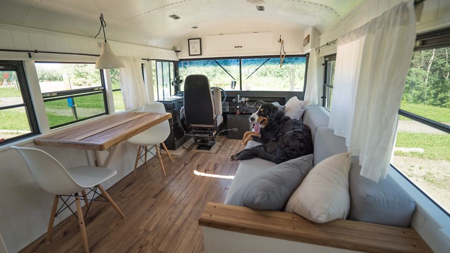 We Transformed A School Bus Into A 'Loft On Wheels' And Now We're Traveling Around The World In It