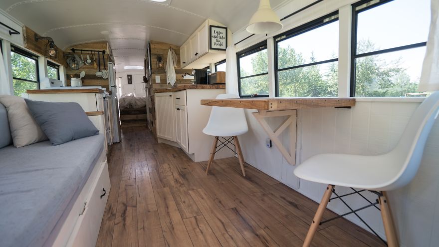 We Transformed A School Bus Into A 'Loft On Wheels' And Now We're Traveling Around The World In It
