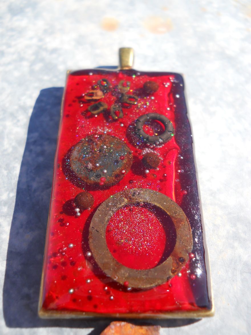 "Life After Discard," My Wife Takes Rusty Metal Bits And Trash From The Desert And Makes Upcycled Happy Jewelry