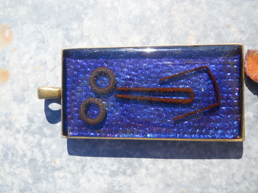 "Life After Discard," My Wife Takes Rusty Metal Bits And Trash From The Desert And Makes Upcycled Happy Jewelry