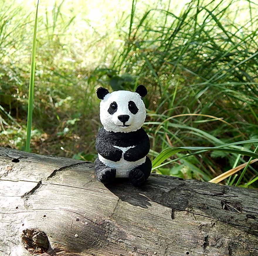 I Made This Panda Bear Figurine Out Of Clay