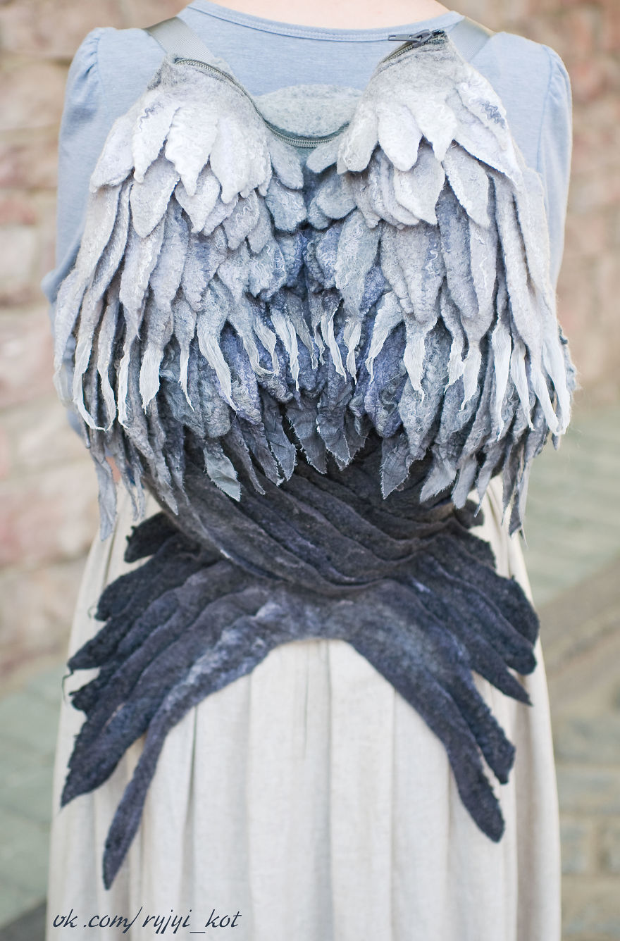 We Felted A Backpack That Gives You Wings