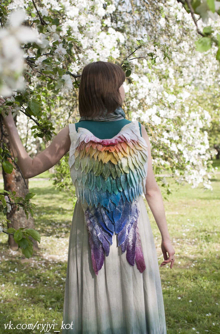 We Felted A Backpack That Gives You Wings