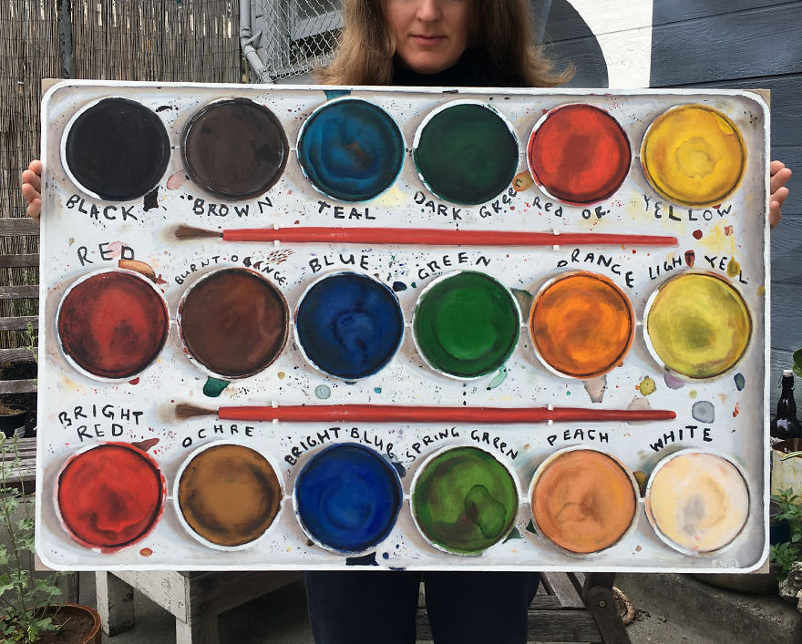 I Painted The Confusing & Fascinating Palette Of A Color Blind Artist