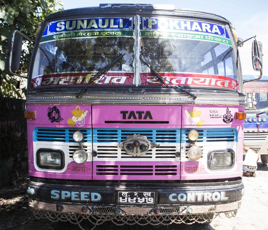 10+ Of The Most Colorful Local Buses In Nepal