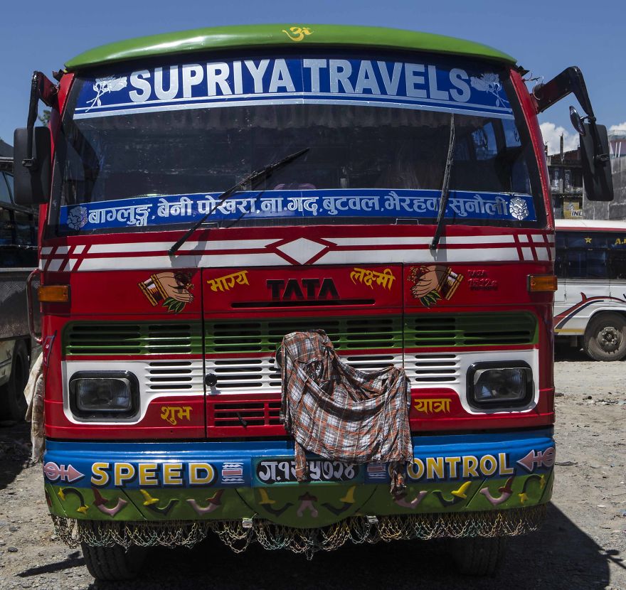 10+ Of The Most Colorful Local Buses In Nepal