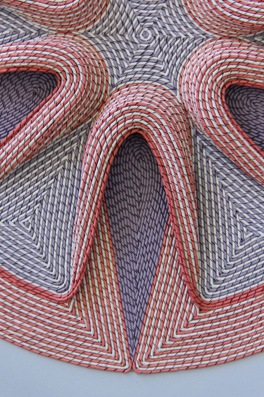 I Hand Cut Thousands Of Strips To Create 3D Paper Sculptures