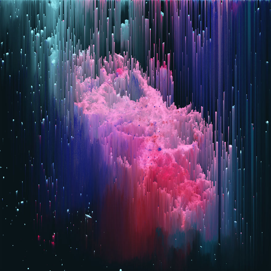 I Create Wonderful Universes Through Digital Distortion