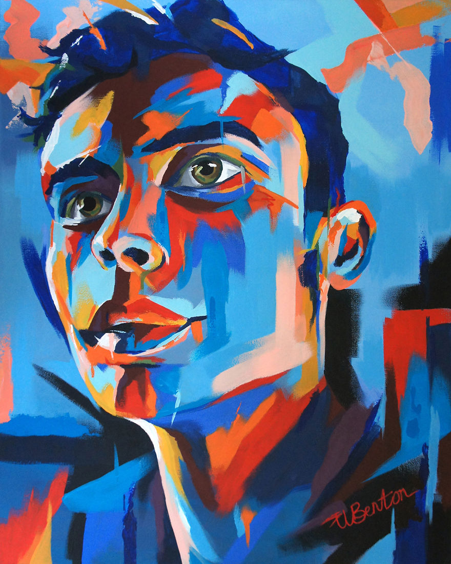 I Layer Up Colors Without Much Planning To Create These Vibrant Portraits Of Animals And People I Layer Up Colors Without Much Planning To Create These Vibrant Portraits Of Animals And People