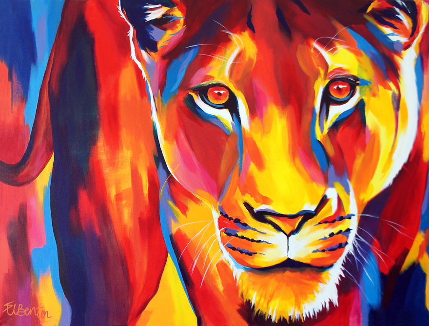 I Layer Up Colors Without Much Planning To Create These Vibrant Portraits Of Animals And People I Layer Up Colors Without Much Planning To Create These Vibrant Portraits Of Animals And People