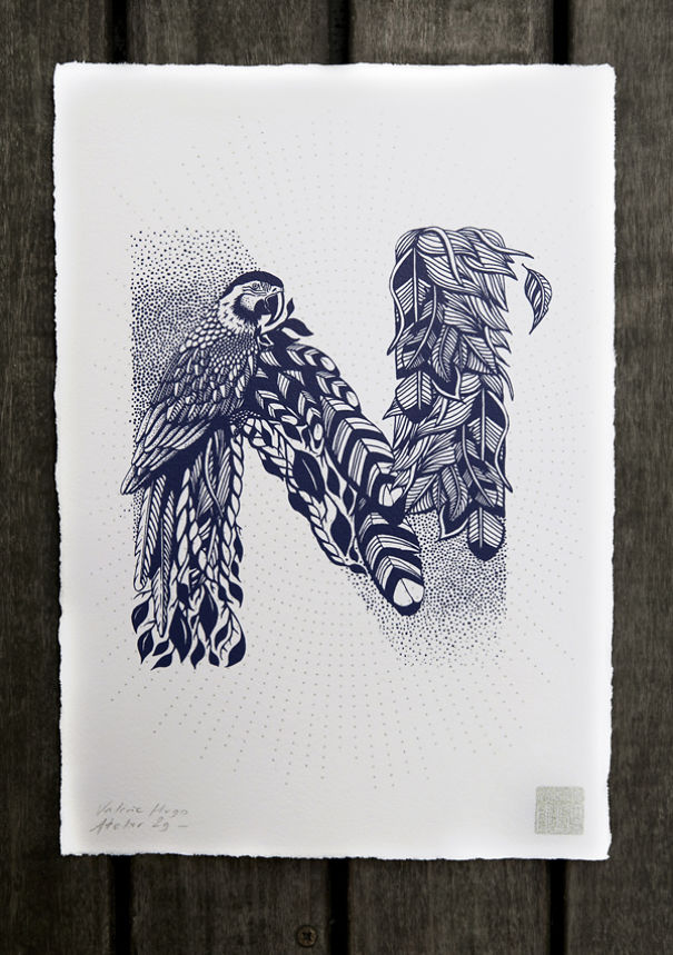 I Created A Complete Alphabet Inspired By Flora And Fauna I Created A Complete Alphabet Inspired By Flora And Fauna