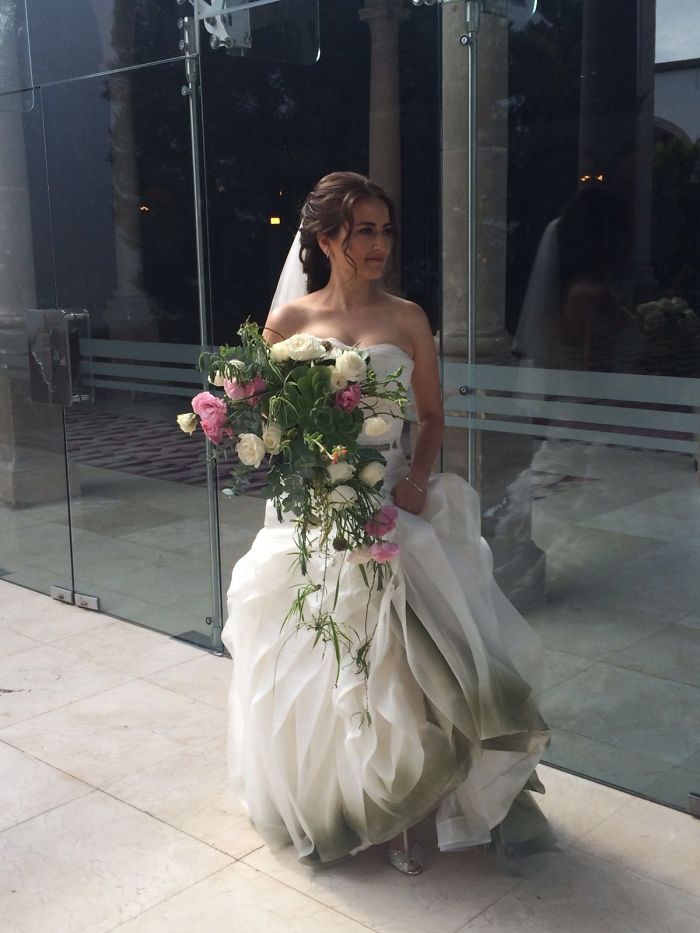 Mexican-irish Wedding Green Was A Must 😉