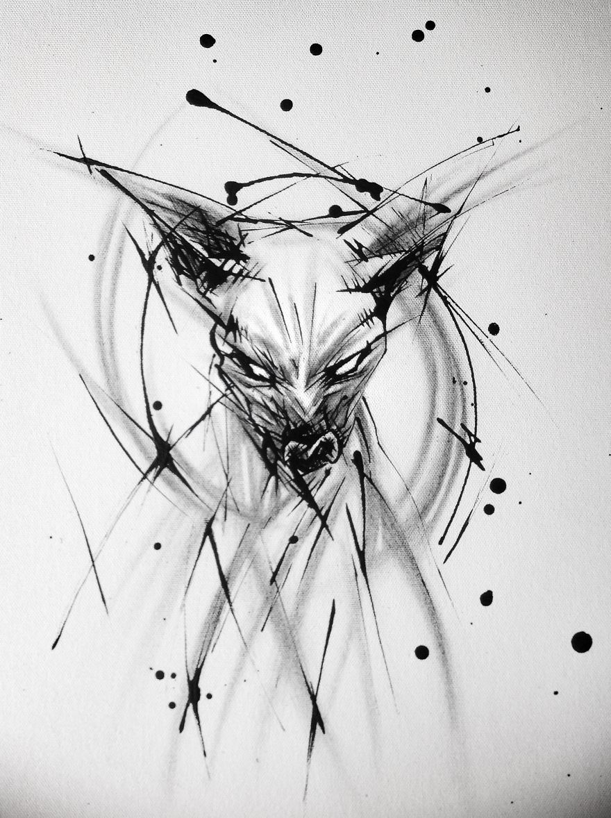 Mixing Abstract With Realistic In Drip Painting Mixing Abstract With Realistic In Drip Painting