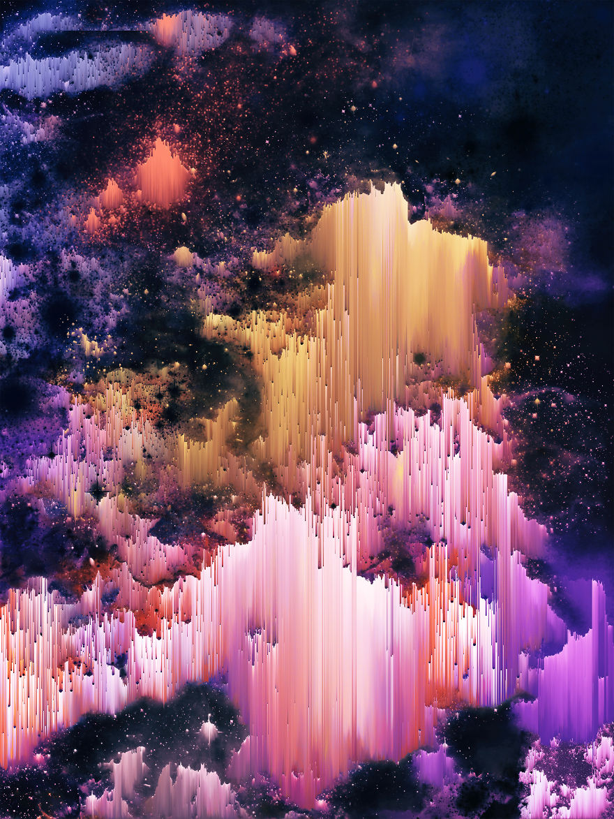 I Create Wonderful Universes Through Digital Distortion I Create Wonderful Universes Through Digital Distortion