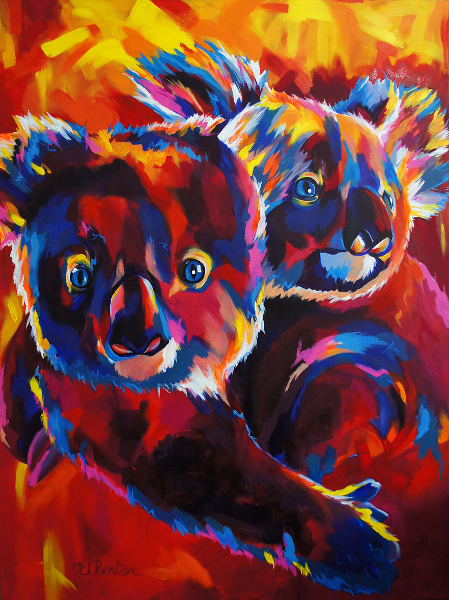 I Layer Up Colors Without Much Planning To Create These Vibrant Portraits Of Animals And People I Layer Up Colors Without Much Planning To Create These Vibrant Portraits Of Animals And People