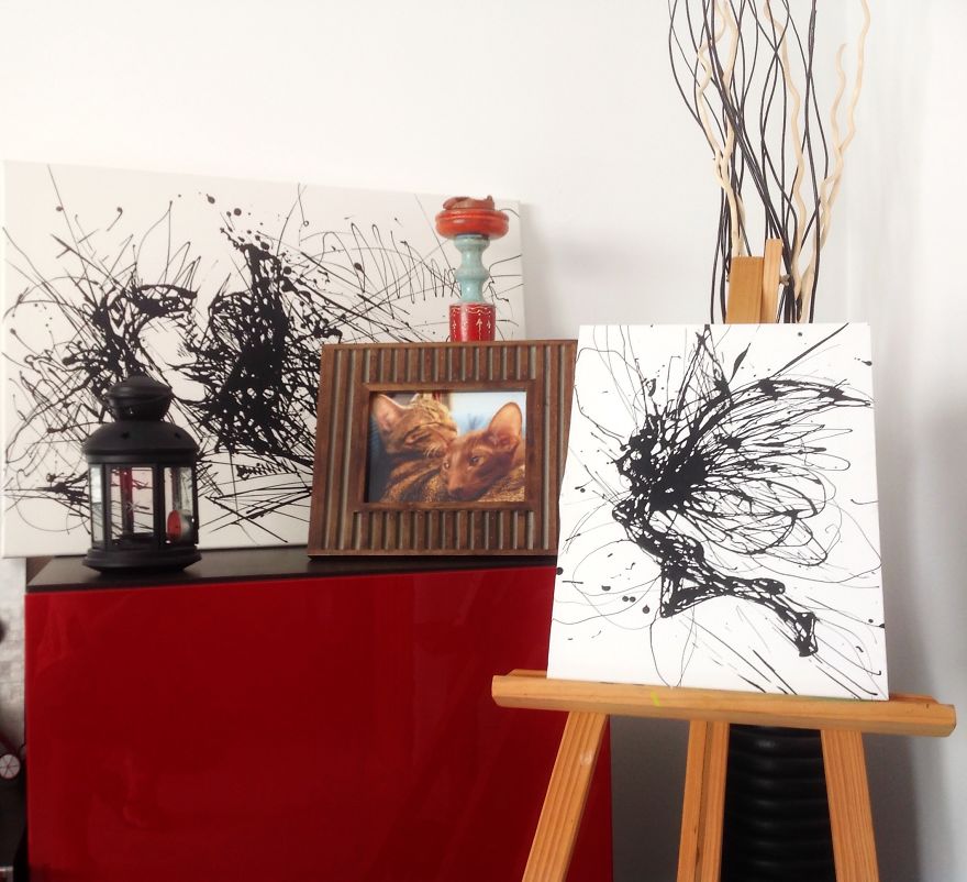 Mixing Abstract With Realistic In Drip Painting Mixing Abstract With Realistic In Drip Painting